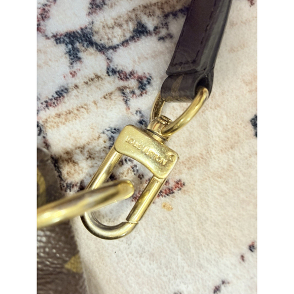 Louis Vuitton Monogram Pallas Tote Bag 2015 Classic Canvas & Leather Black Brown - Picture 11 of 13